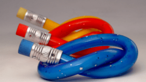 Bendable pencils for writing utensils article