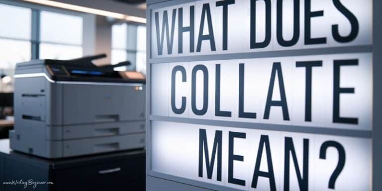 What Does Collate Mean? [Definition, Usage, & 150 Examples] | Writing ...